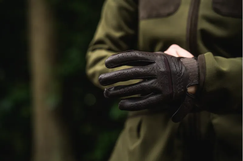 Seeland Mens Aim Shooting Gloves Chocolate Torte-5