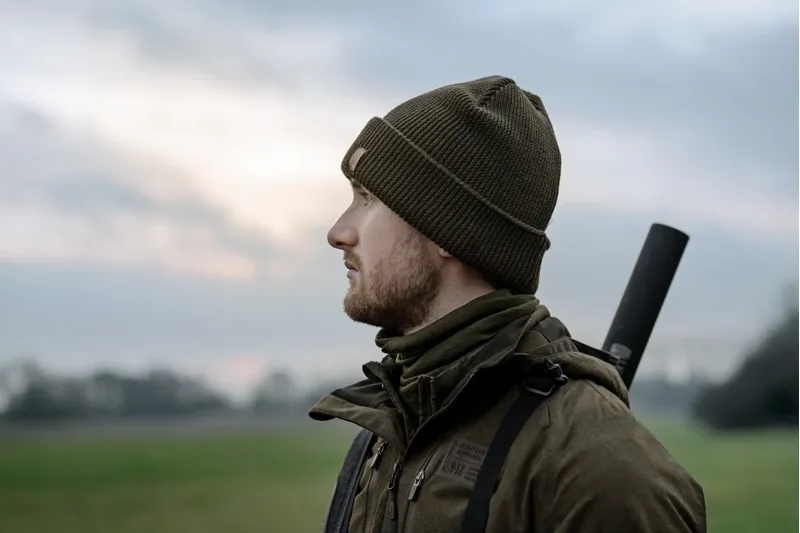 Seeland Haze Membrane Beanie in Grizzly Brown-1
