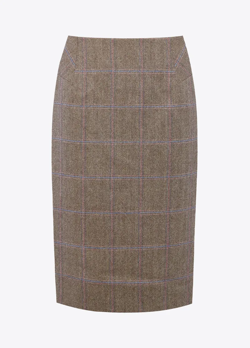 Dubarry Fern Tweed Skirt Woodrose-4