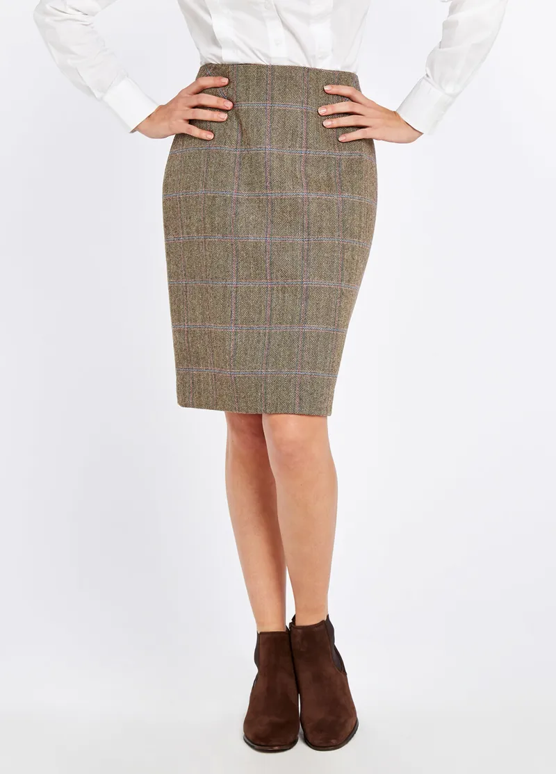 Dubarry Fern Tweed Skirt Woodrose-2