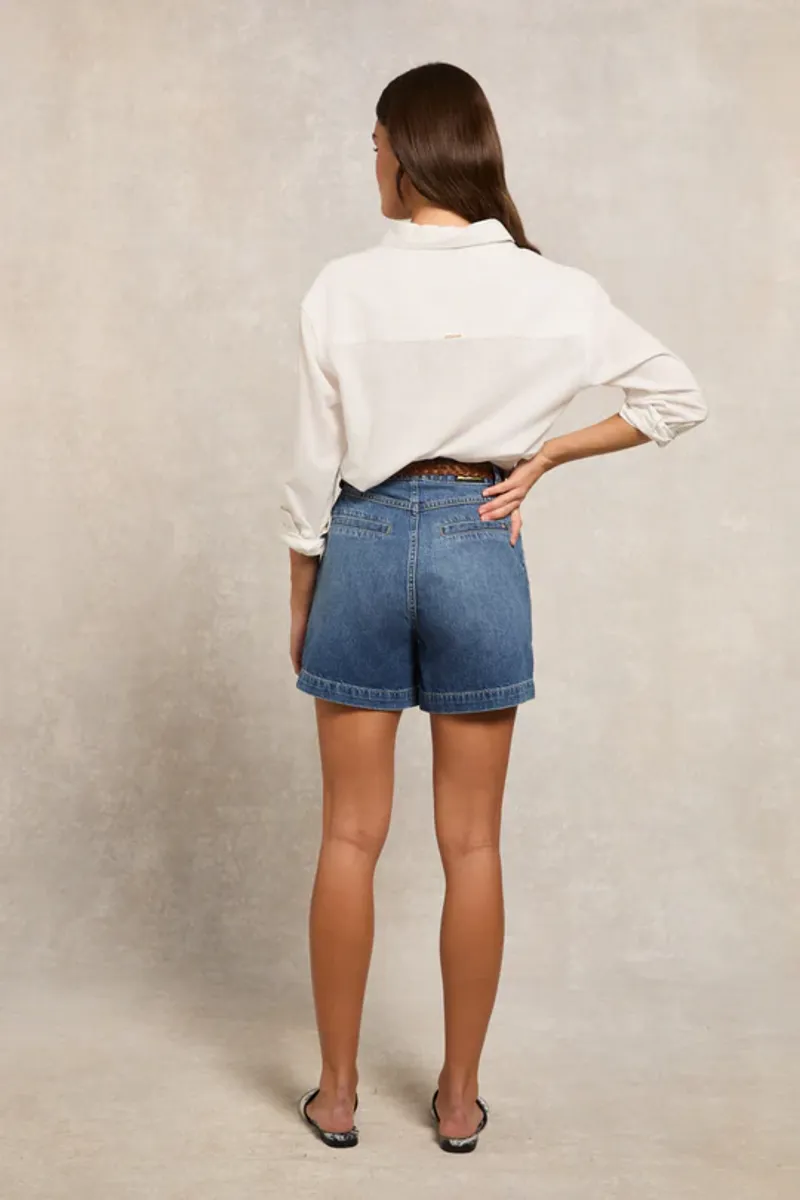 Holland Cooper Relaxed Fit Linen Shirt Optic White-1