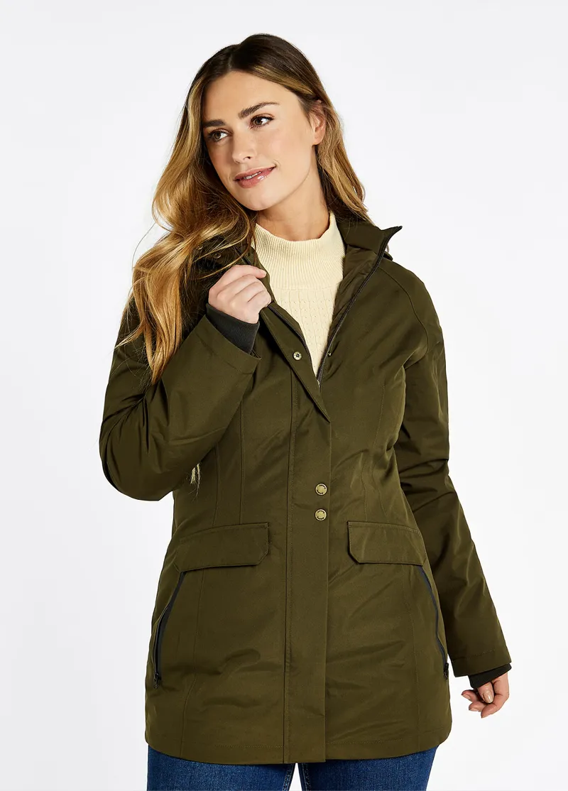 Dubarry Robinson Waterproof Jacket Olive-1