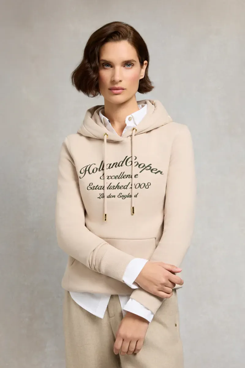 Holland Cooper Ivy League Hoodie Stone-2