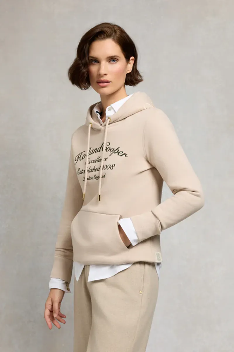 Holland Cooper Ivy League Hoodie Stone-3