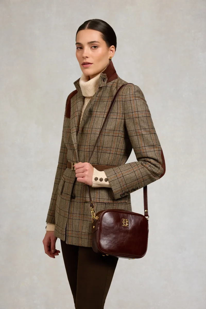 Holland Cooper Country Camera Bag in Chestnut Leather-7