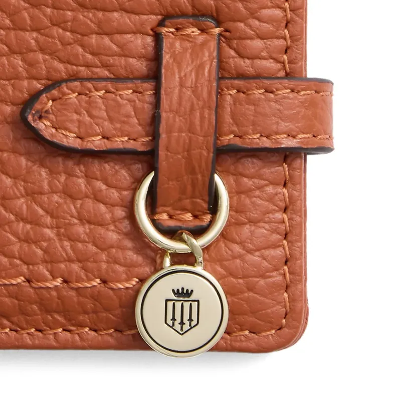 Fairfax and Favor Photo Holder Key Ring Leather in Orange-1