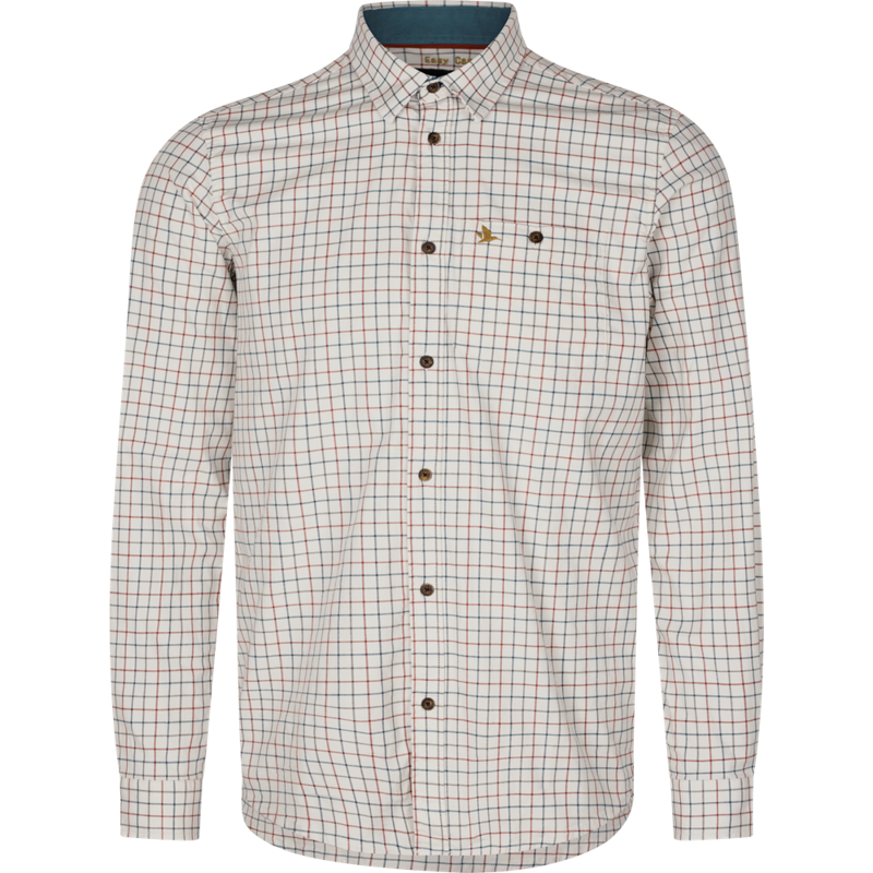 Seeland Oxford Shooting Shirt Grape Leaf/Terracotta Check