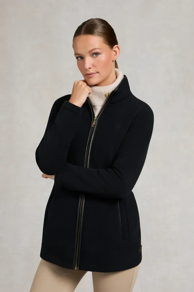 Holland Cooper Country Longline Fleece Black-2