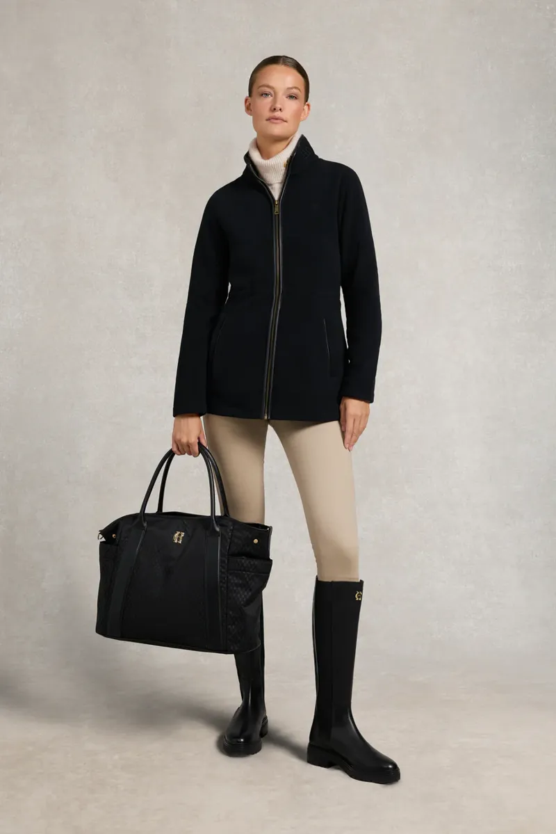 Holland Cooper Country Longline Fleece Black-5