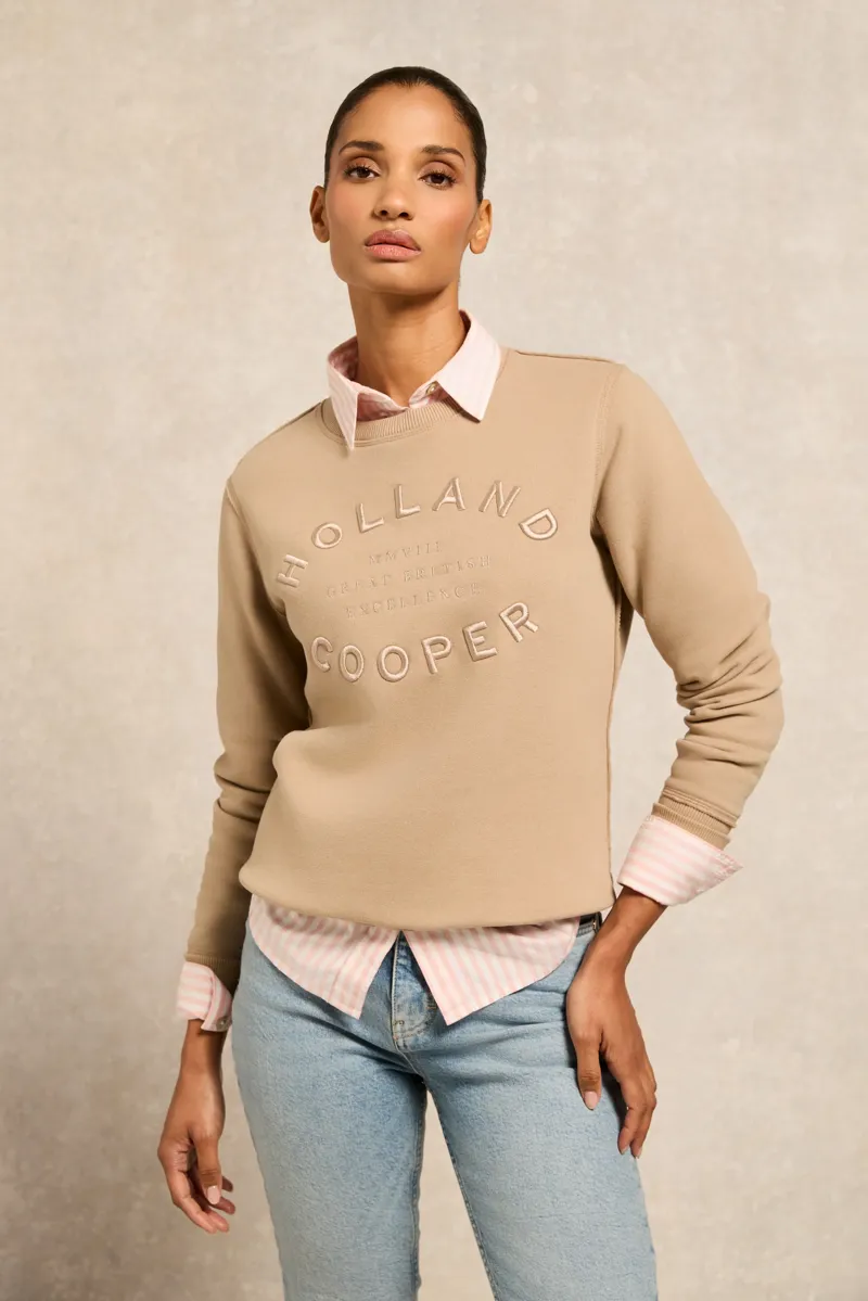 Holland Cooper Varsity Crew Oatmeal-3