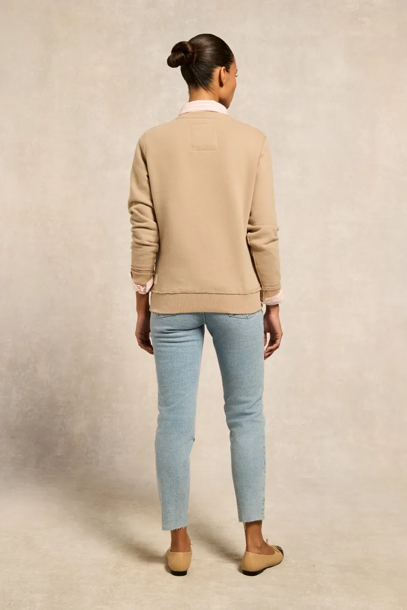 Holland Cooper Varsity Crew Oatmeal-5