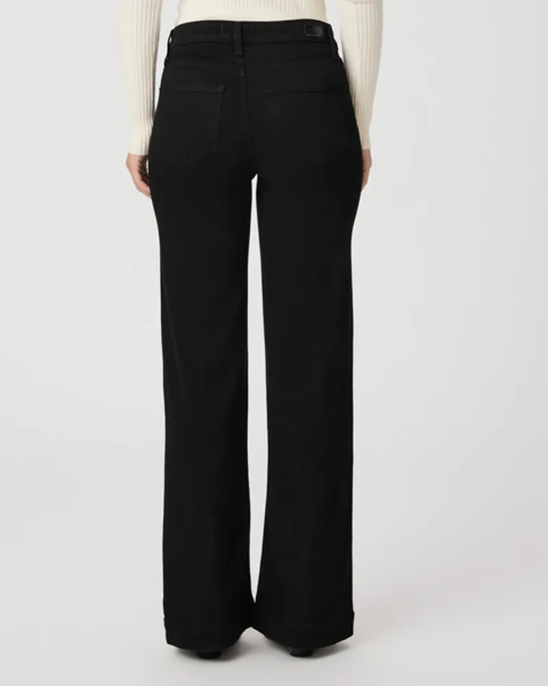 Paige Leenah 32inch Wide Leg Jean Black Shadow-3