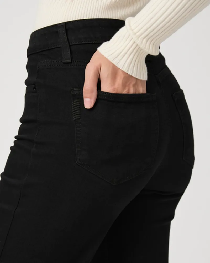 Paige Leenah 32inch Wide Leg Jean Black Shadow-4