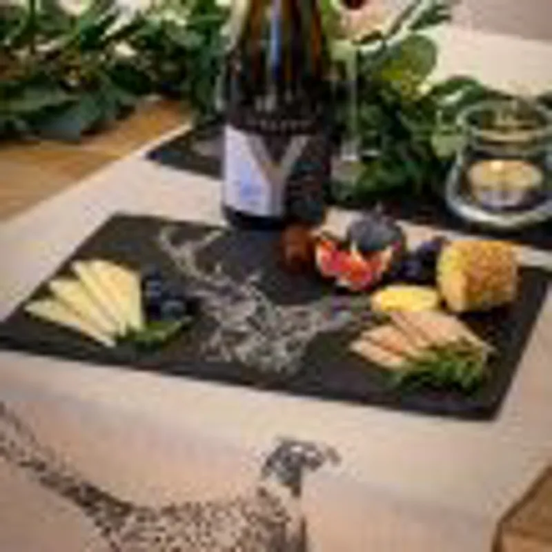 Just Slate Stag Prince Cheese Board-2