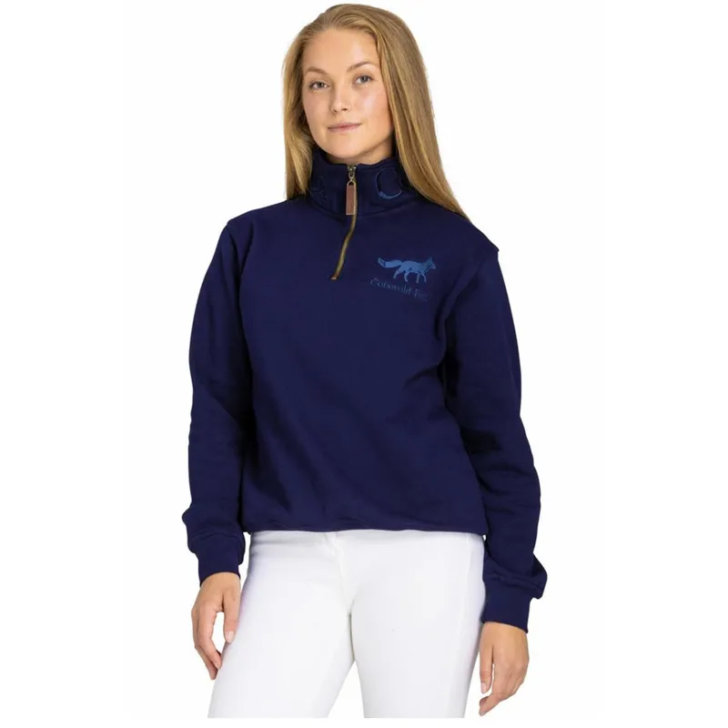Cotswold Fox Tetbury Quarter Zip Navy-2