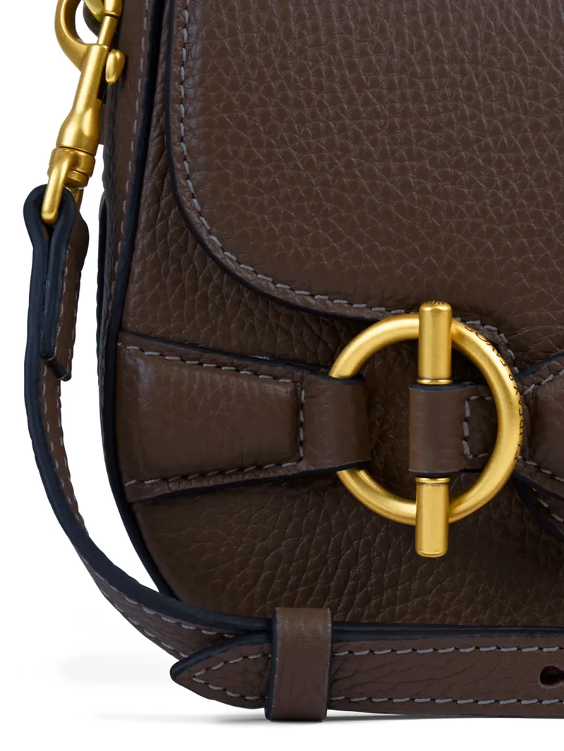 Fairfax and Favor Connie Top Handle Handbag in Mahogany Leather-4