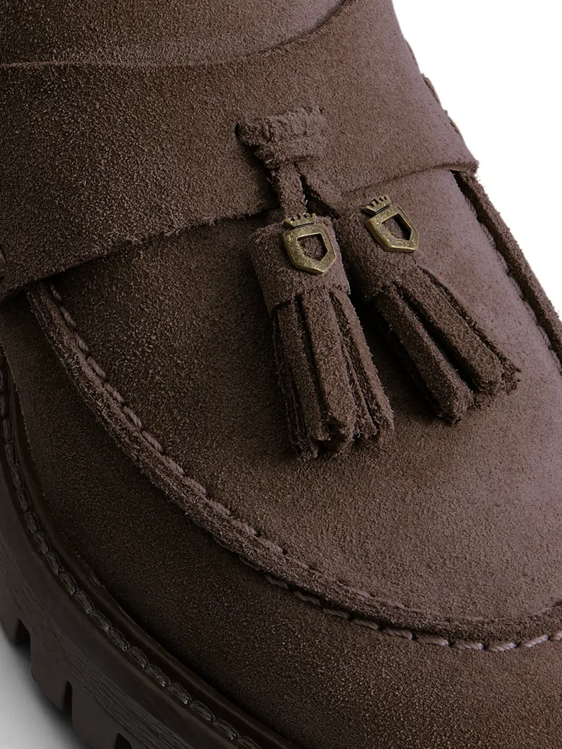 Fairfax and Favor Putney Loafer in Chocolate Suede-4