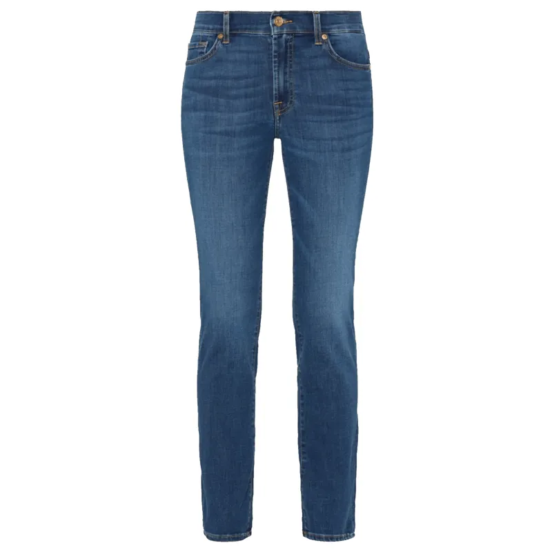 7 For All Mankind Roxanne Bair Duchess Mid Blue Jeans 