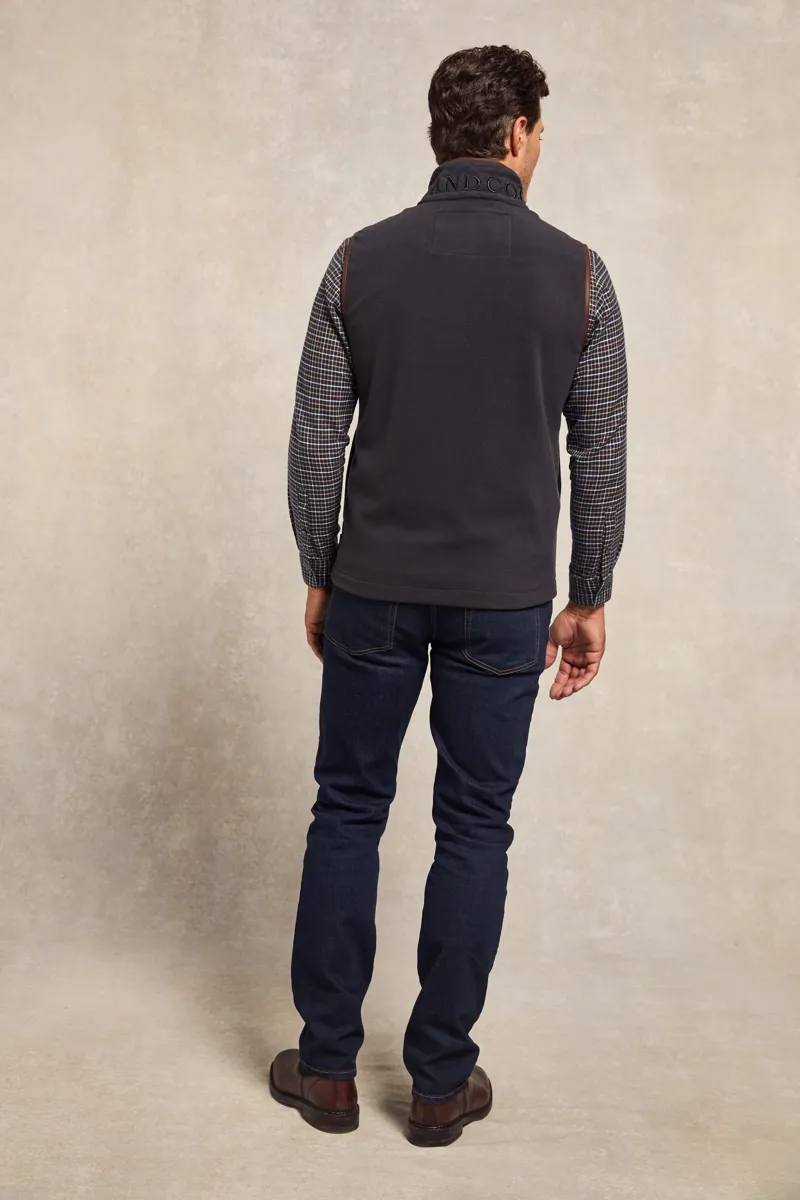 Holland Cooper Men's Country Fleece Gilet Ink Navy-4