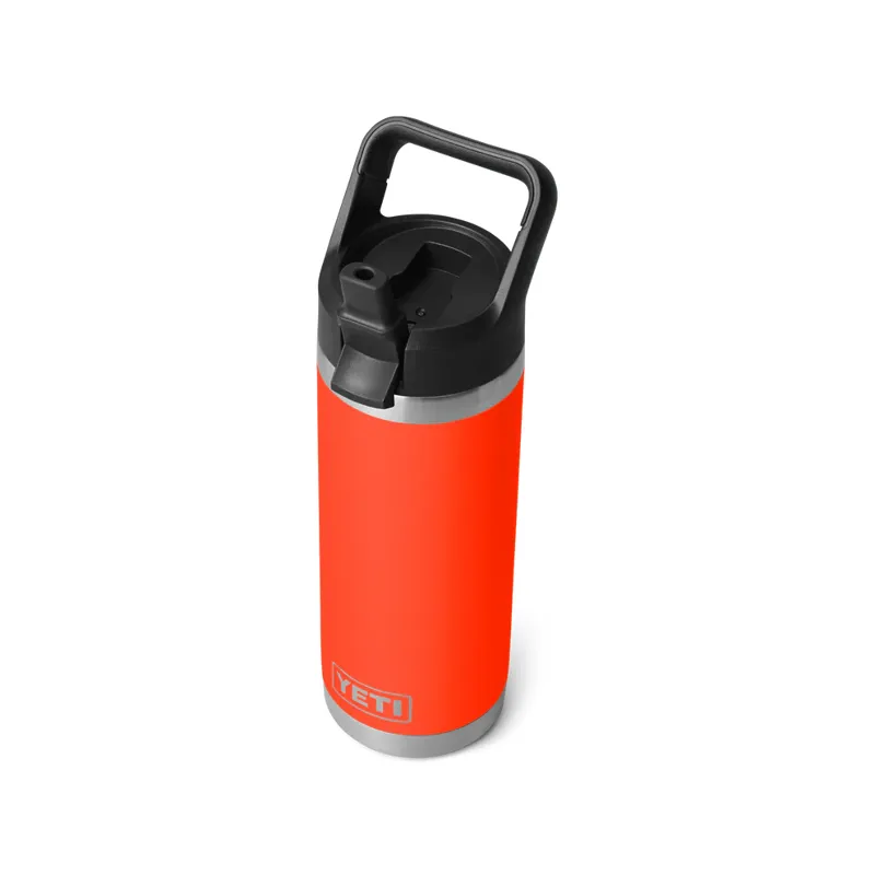 Yeti Rambler 18oz Colour Straw Bottle Solar Flare-1