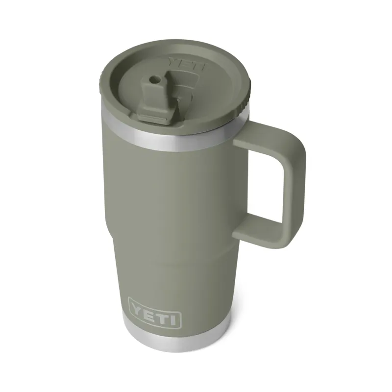 Yeti Rambler 2.0 20oz Travel Mug in Pampa Green-1