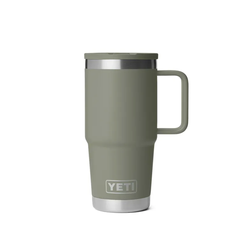 Yeti Rambler 2.0 20oz Travel Mug in Pampa Green-3