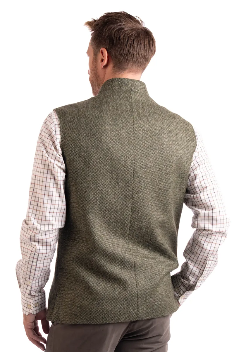 Gurteen Penrith Tweed Waistcoat in Green-1
