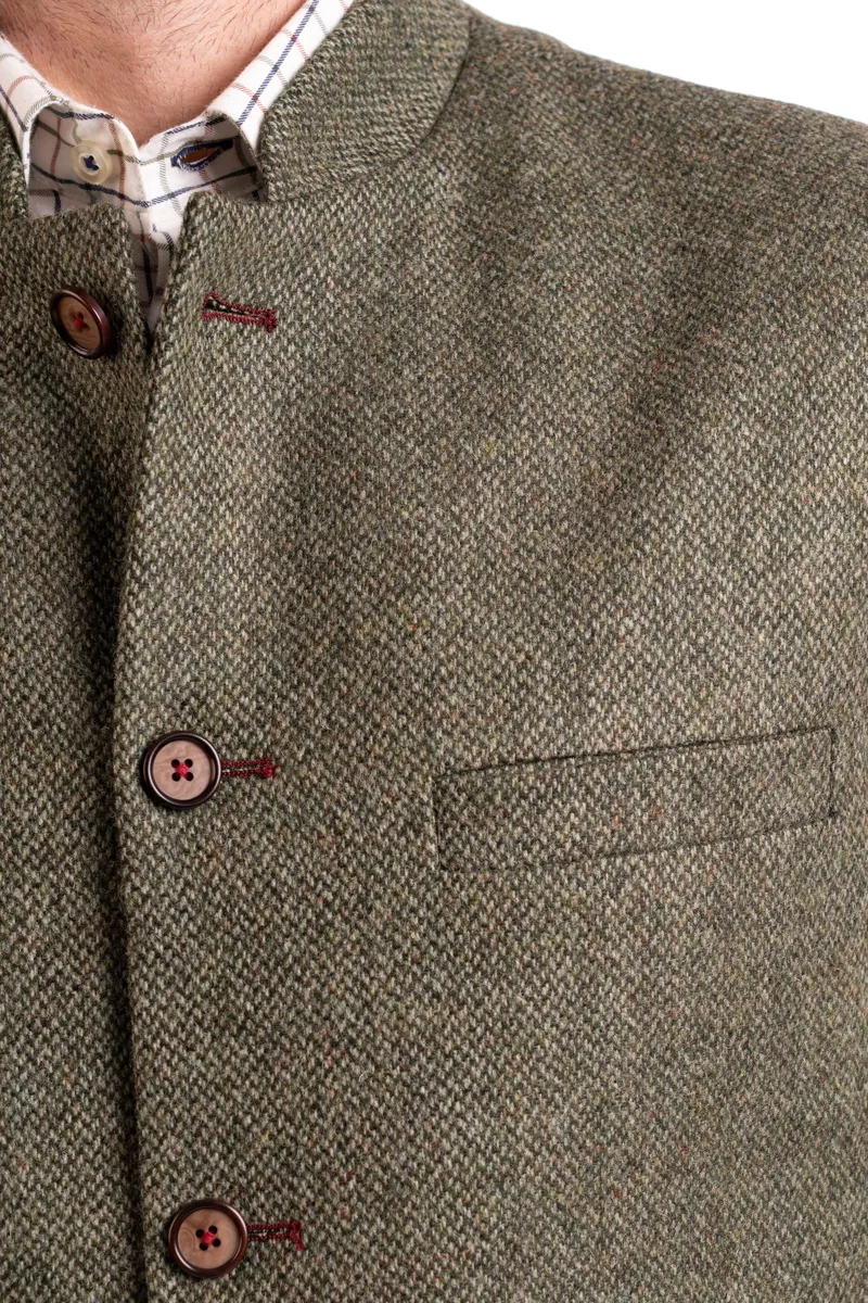 Gurteen Penrith Tweed Waistcoat in Green-2