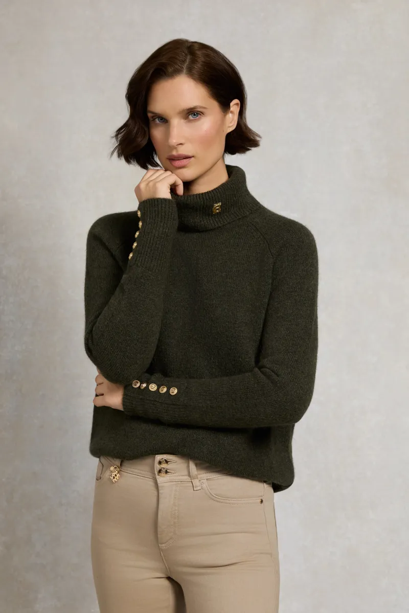 Holland Cooper Tori Knit in Forest Green-2