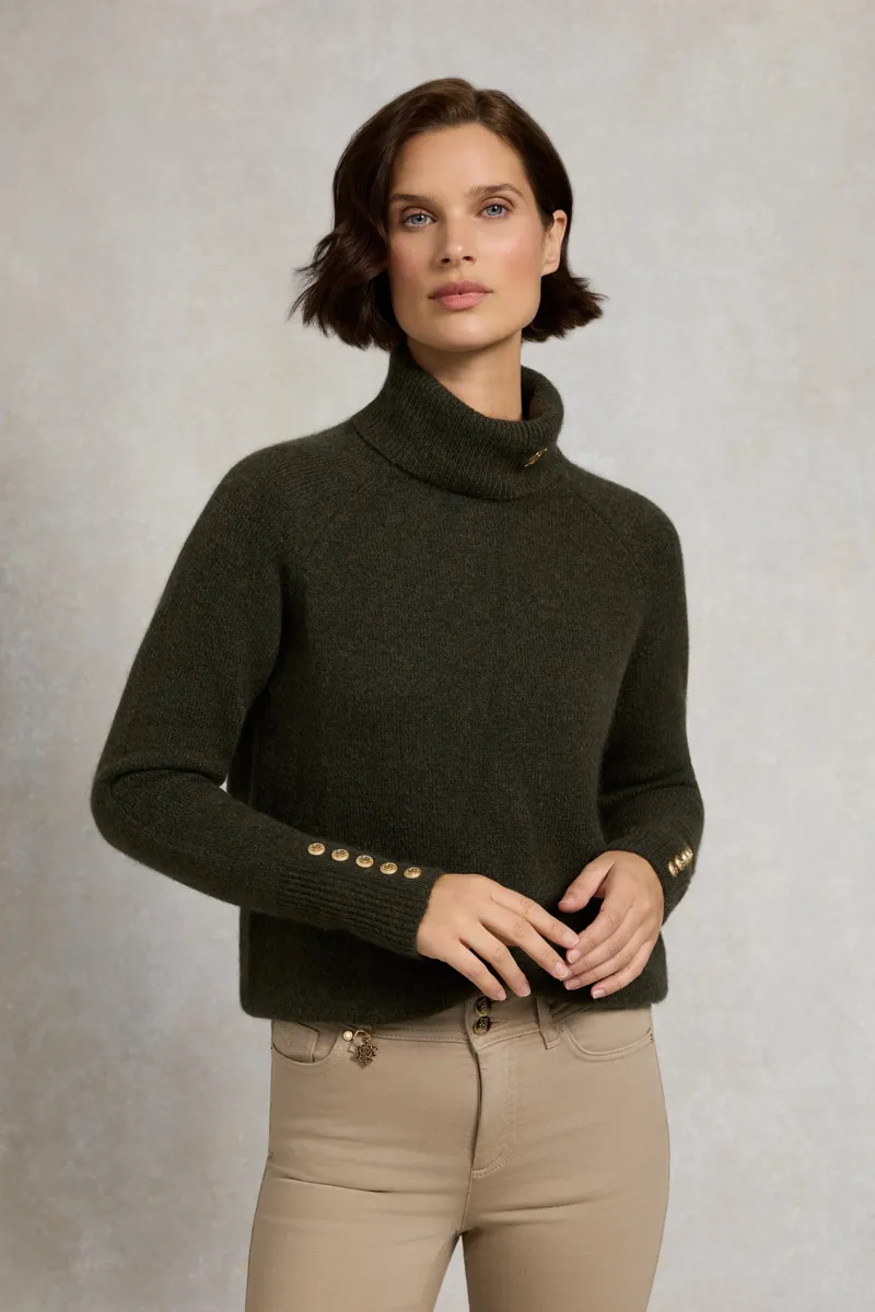 Holland Cooper Tori Knit in Forest Green-1