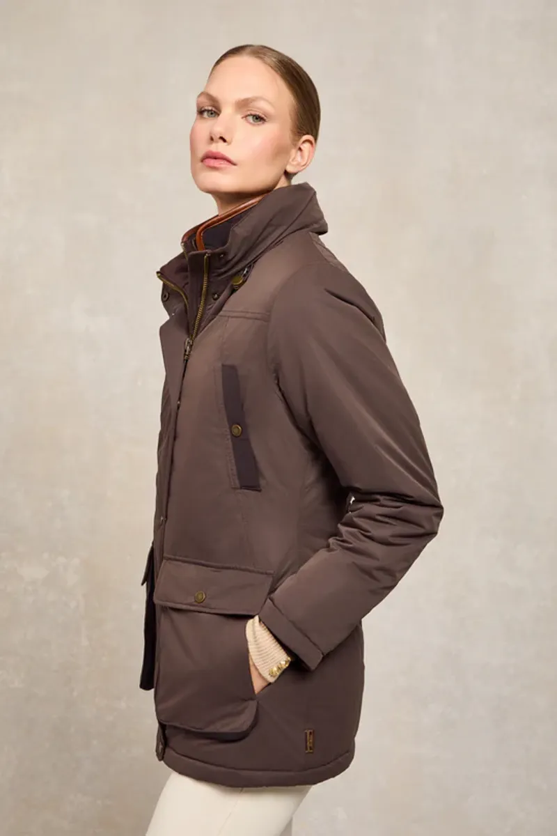 Holland Cooper Stamford Country Coat Chocolate-4