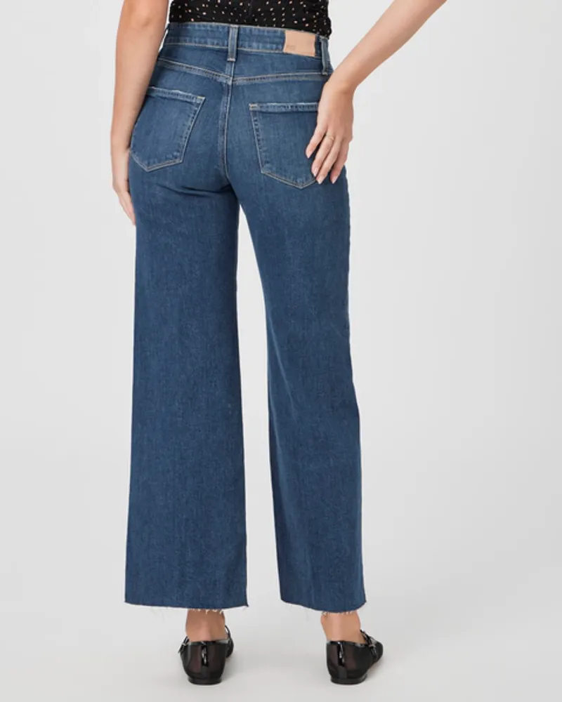 Paige Anessa 31inch Wide Leg Jean Raw Hem Ancient-3