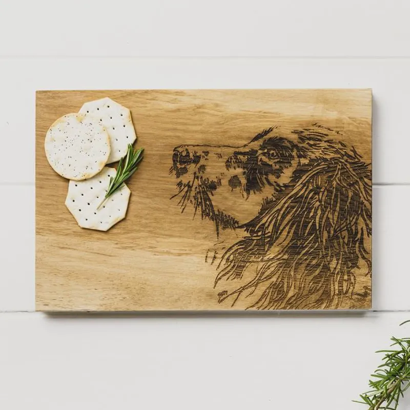 Scottish Made Spaniel Oak Serving Board-1