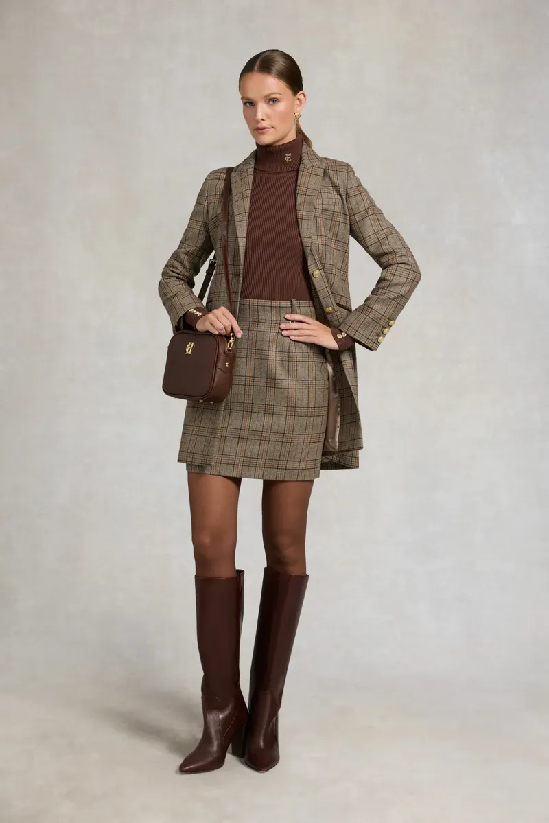 Holland Cooper Regency Skirt Bourbon Tweed-1