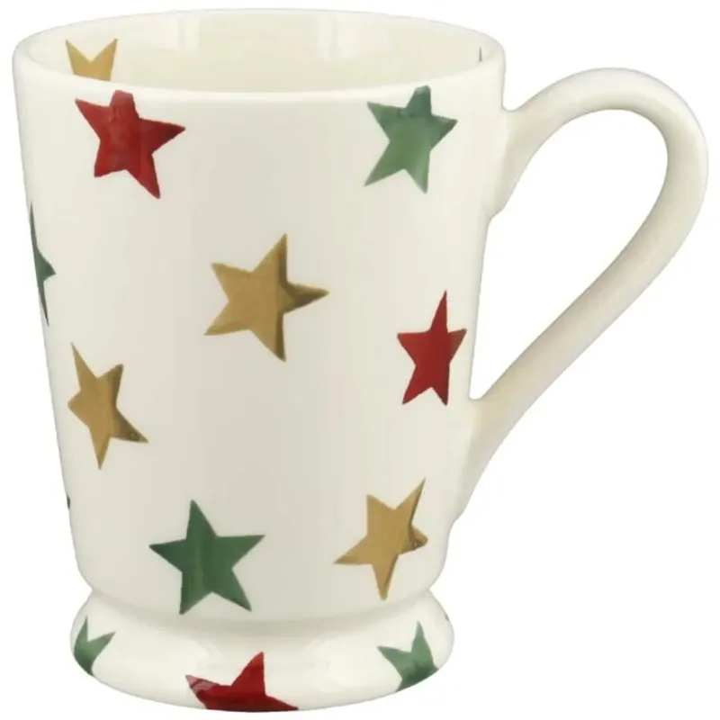 Emma Bridgewater Red Green and Gold Stars Cocoa Mug-1