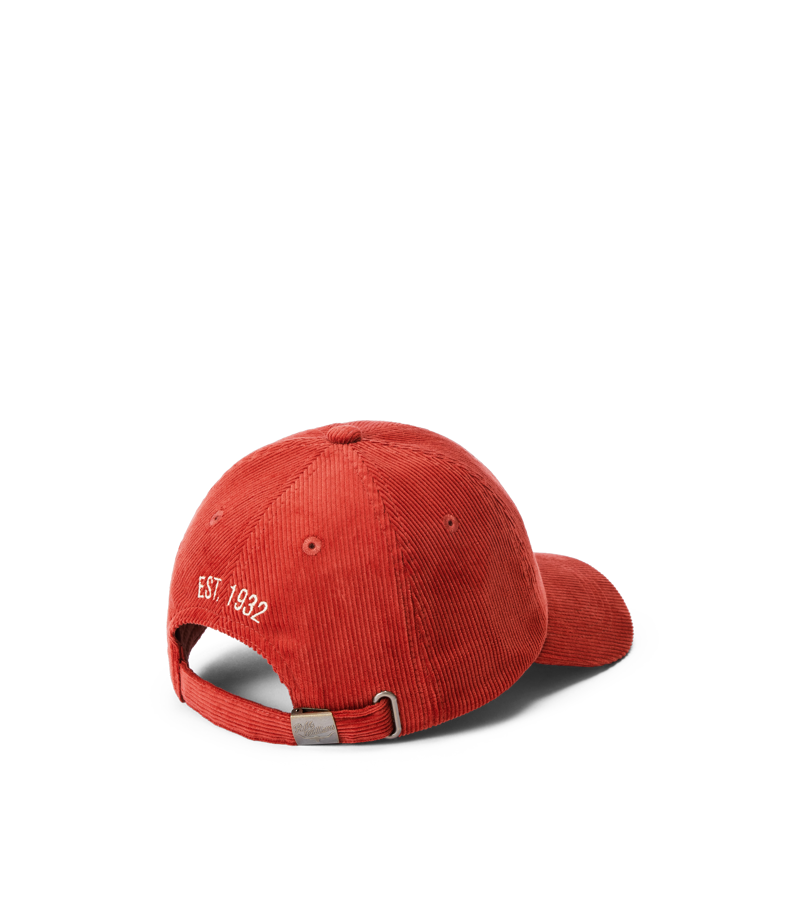 RM Williams Mini Longhorn Cord Cap Crimson-2