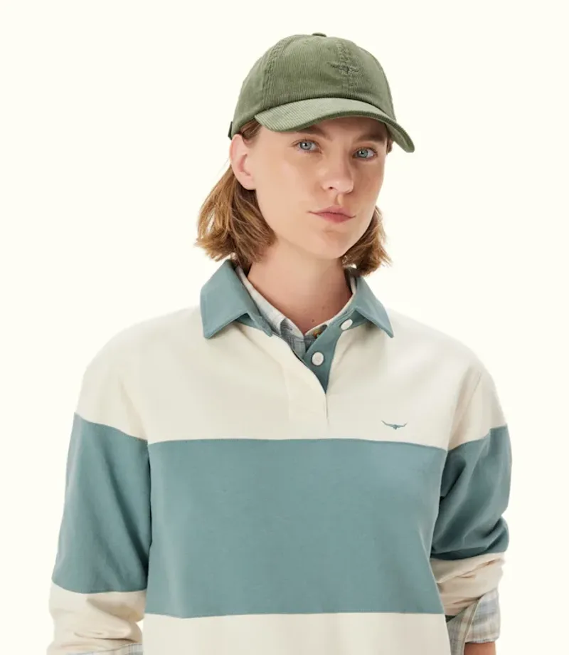 RM Williams Mini Longhorn Cord Cap Moss-5