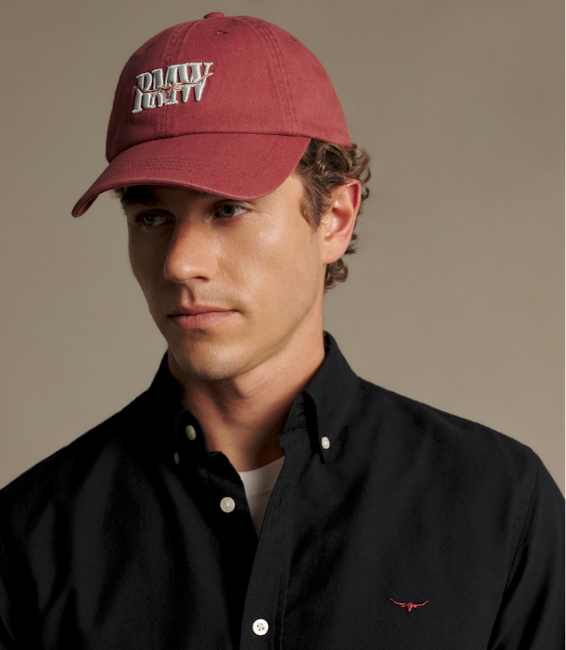 RM Williams Heritage Twill Cap in Faded Brick-4