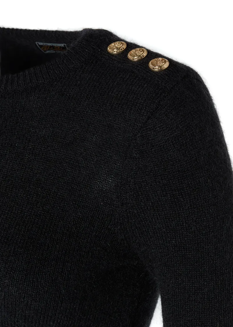 Holland Cooper Amy Crew Neck Knit Black-5