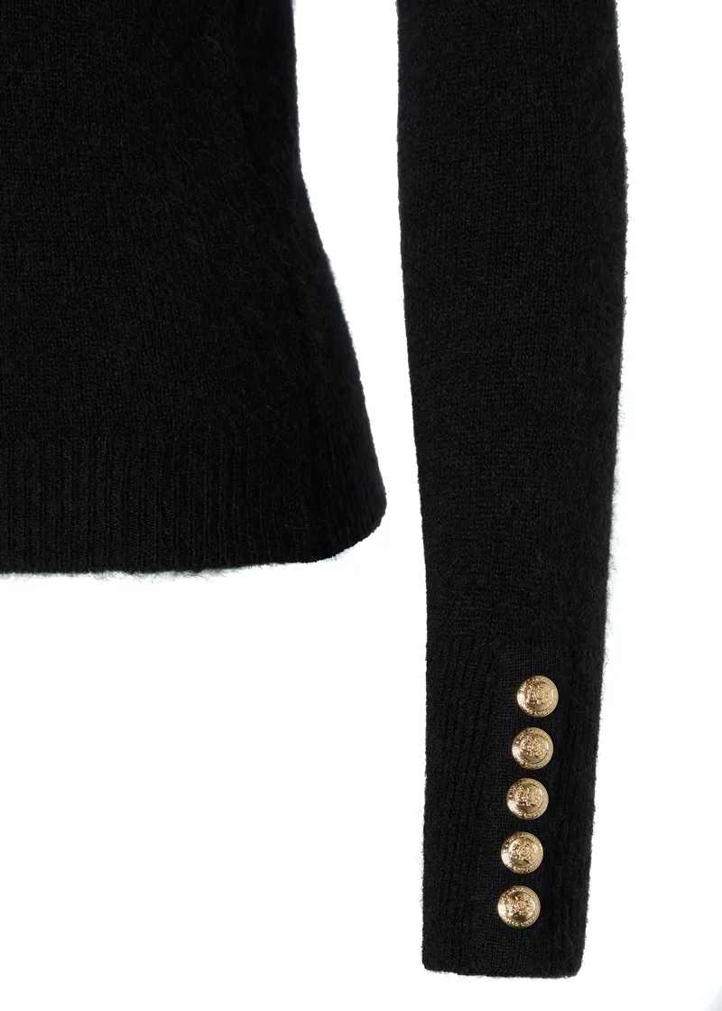 Holland Cooper Amy Crew Neck Knit Black-6