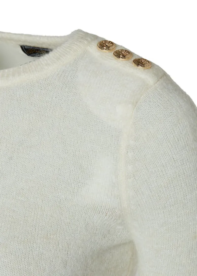 Holland Cooper Amy Crew Neck Knit Natural-5