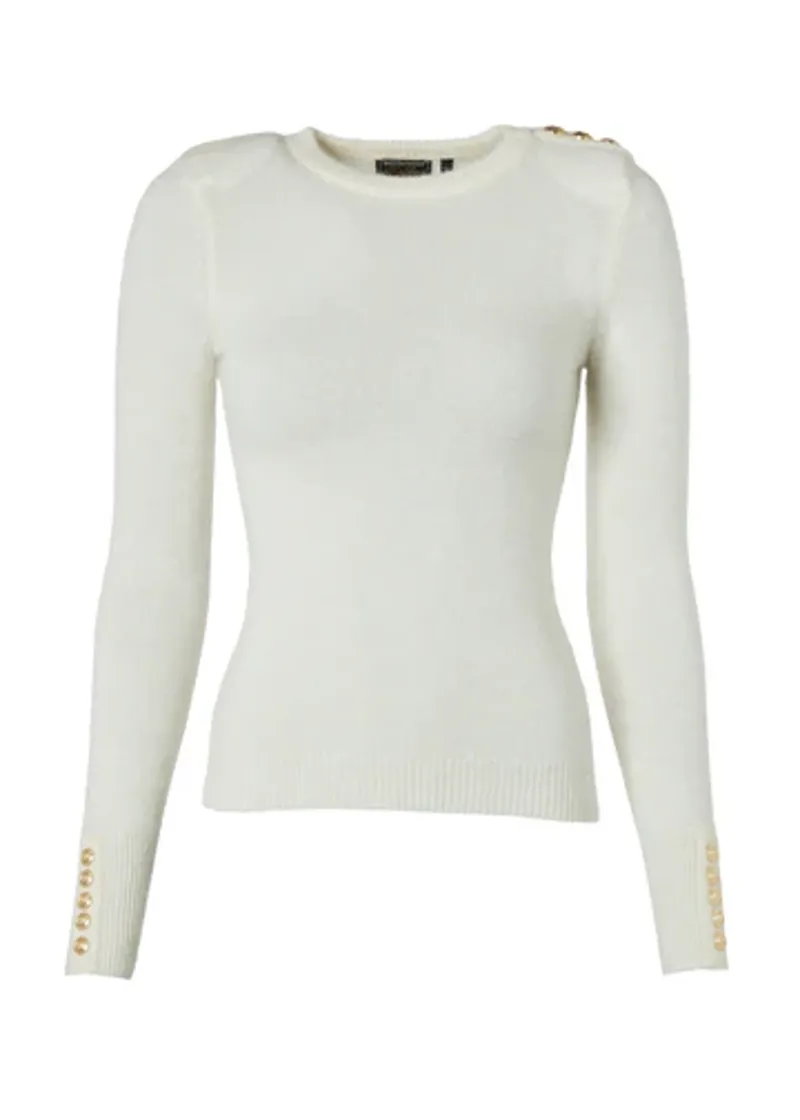 Holland Cooper Amy Crew Neck Knit Natural