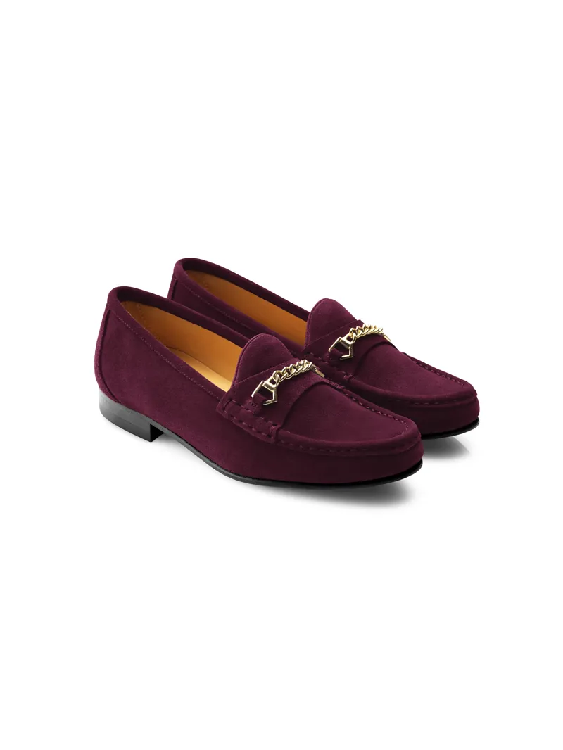 Fairfax and Favor Stockist Exclusive Apsley Elderberry Suede
