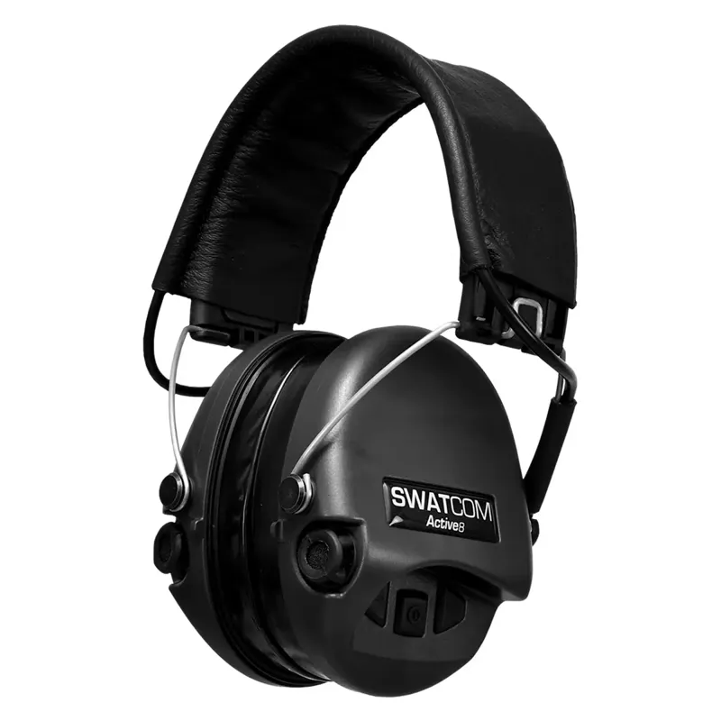 SWATCOM Active 8 Electronic Ear Defenders Black