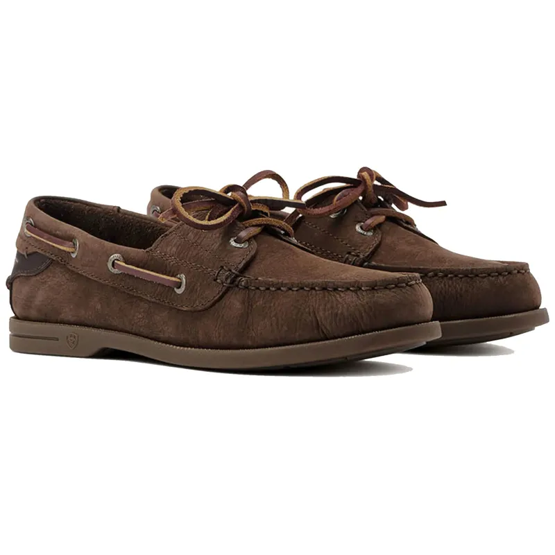 Ariat Antigua Boat Shoes Chocolate Brown