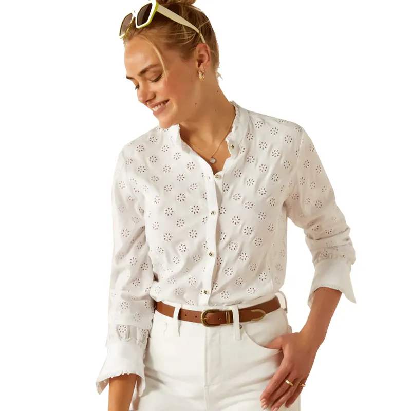 Ariat Clarion Blouse White Eyelet