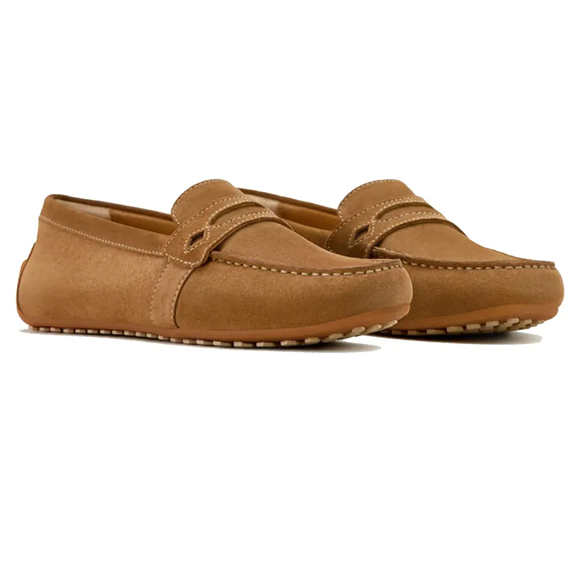 Ariat Selene Driving Moccasin Caramel Suede
