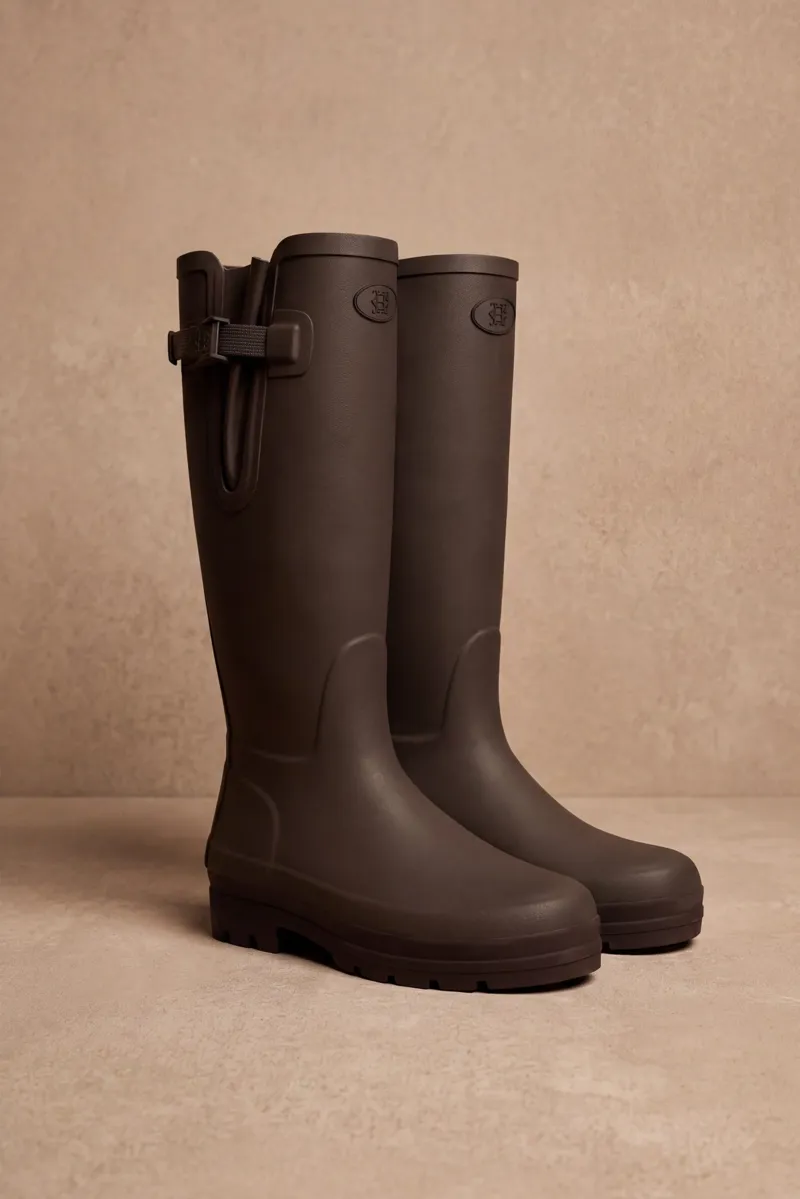 Holland Cooper Men's Farnley Wellington in Chocolate-6
