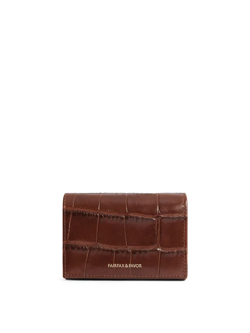 Fairfax and Favor Ashwell Purse in Conker Leather Brown-2