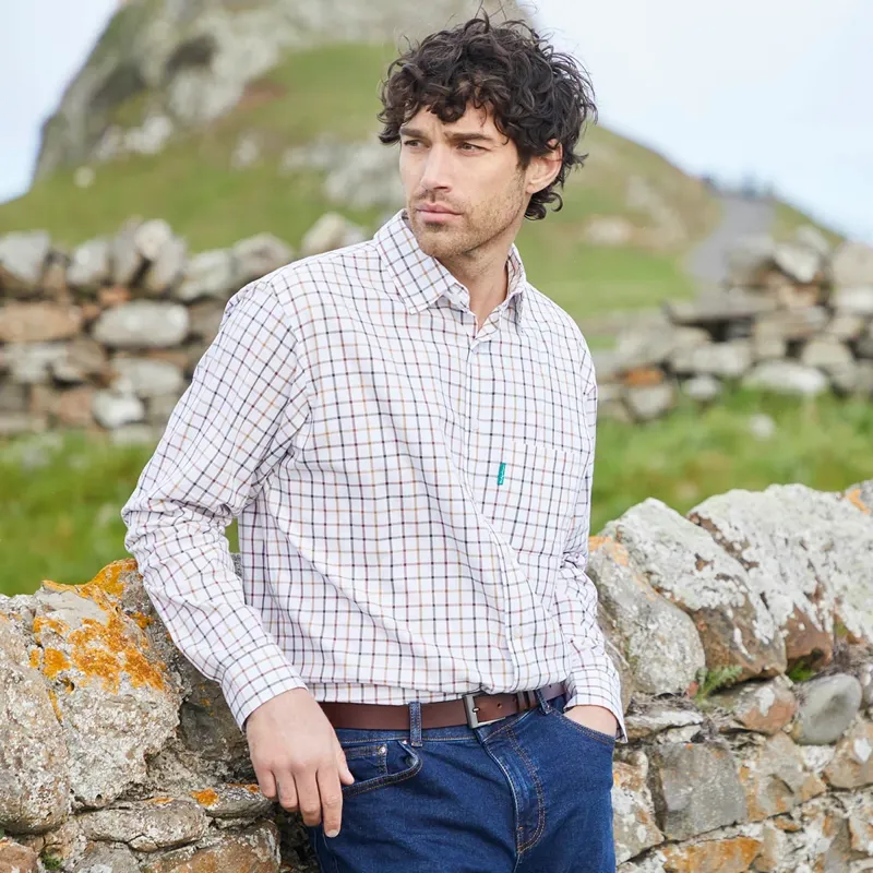 Ridgeline Men's Sedgebrook Shirt in Sienna/Nutmeg/Moss-6
